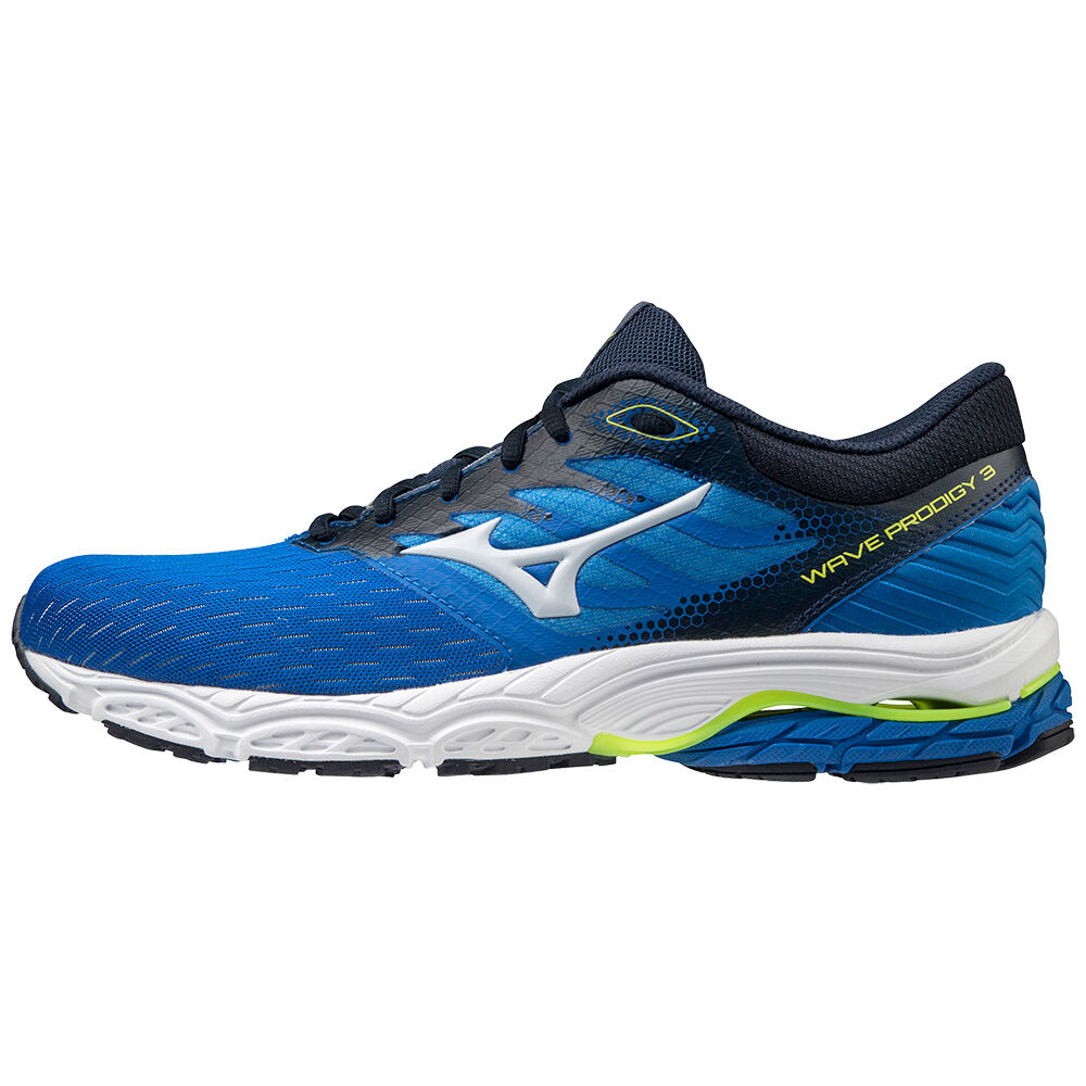 Mizuno Wave Prodigy 3 - Erkek Koşu Ayakkabısı - Mavi/Sarı Türkiye (ESIPGY-547)